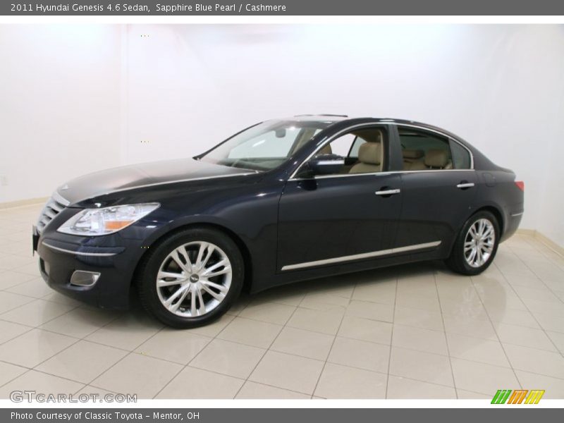 Sapphire Blue Pearl / Cashmere 2011 Hyundai Genesis 4.6 Sedan
