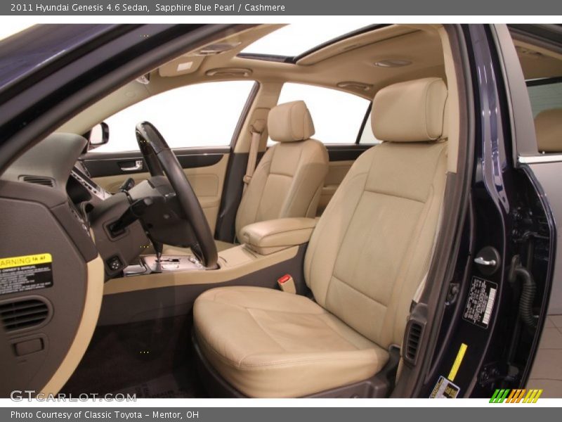 Sapphire Blue Pearl / Cashmere 2011 Hyundai Genesis 4.6 Sedan