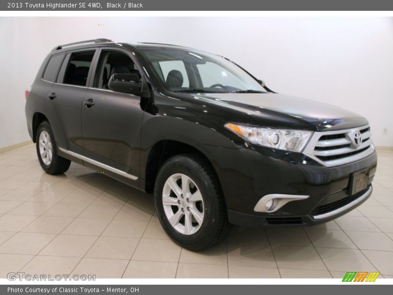 Black / Black 2013 Toyota Highlander SE 4WD