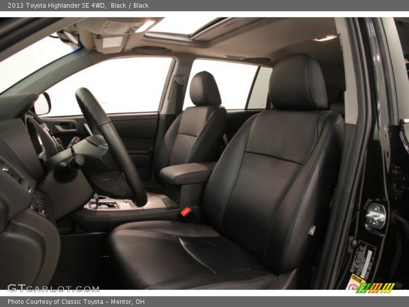 Black / Black 2013 Toyota Highlander SE 4WD