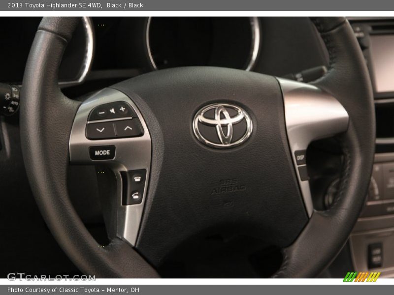 Black / Black 2013 Toyota Highlander SE 4WD