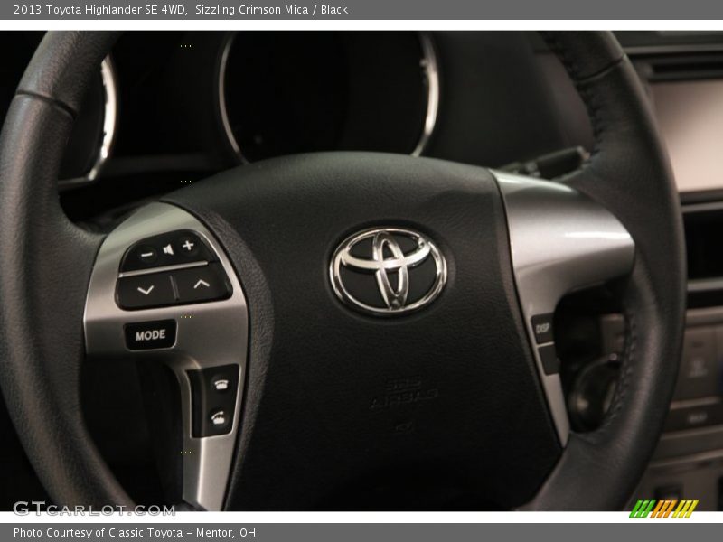 Sizzling Crimson Mica / Black 2013 Toyota Highlander SE 4WD