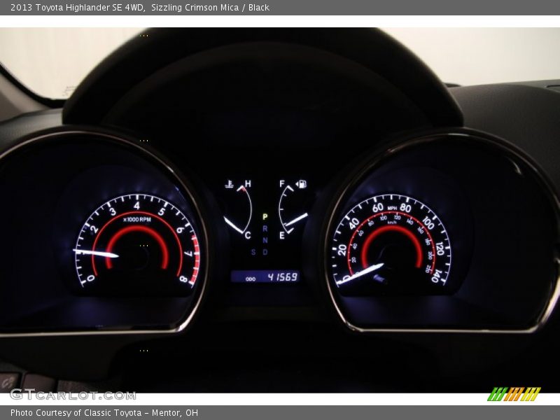 Sizzling Crimson Mica / Black 2013 Toyota Highlander SE 4WD