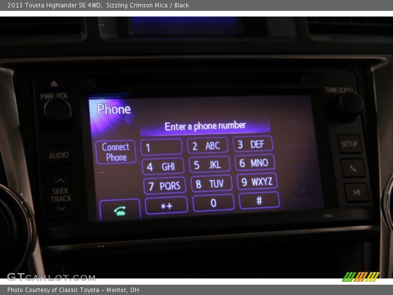 Sizzling Crimson Mica / Black 2013 Toyota Highlander SE 4WD