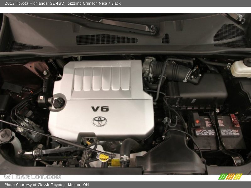 Sizzling Crimson Mica / Black 2013 Toyota Highlander SE 4WD