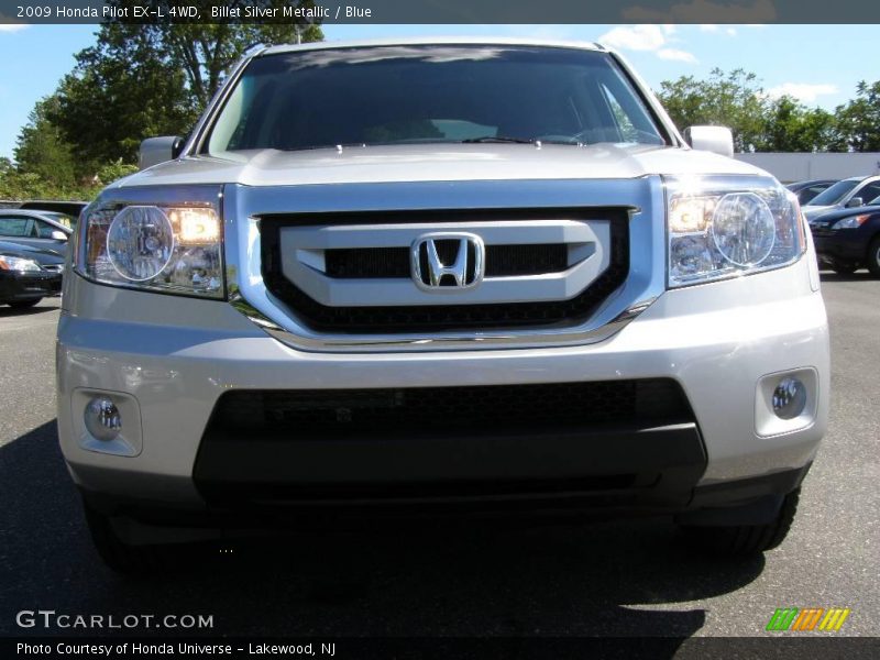 Billet Silver Metallic / Blue 2009 Honda Pilot EX-L 4WD