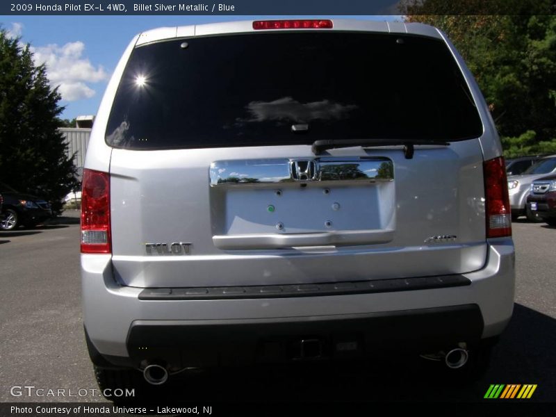 Billet Silver Metallic / Blue 2009 Honda Pilot EX-L 4WD