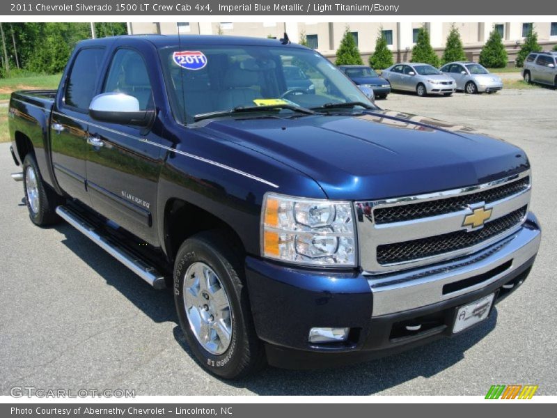 Imperial Blue Metallic / Light Titanium/Ebony 2011 Chevrolet Silverado 1500 LT Crew Cab 4x4