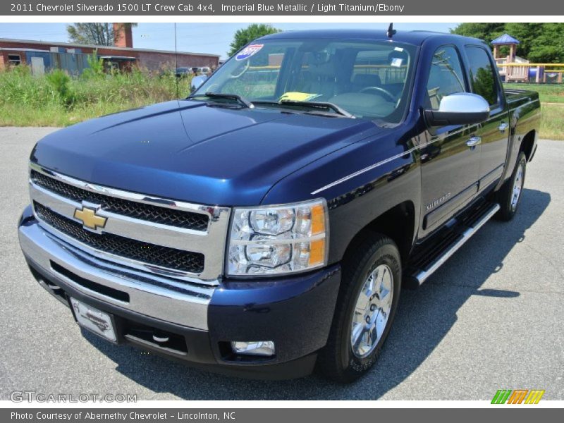 Imperial Blue Metallic / Light Titanium/Ebony 2011 Chevrolet Silverado 1500 LT Crew Cab 4x4