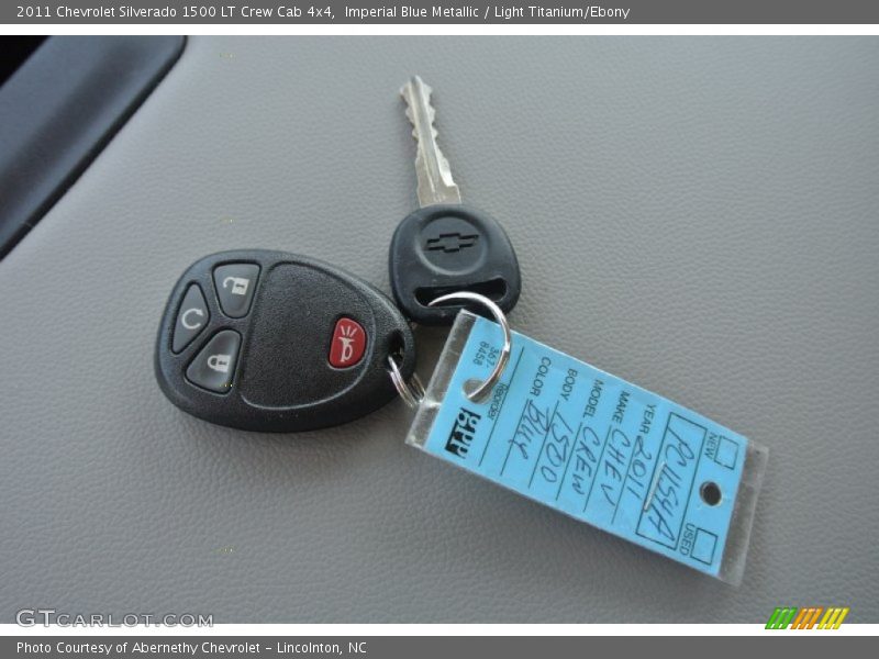 Imperial Blue Metallic / Light Titanium/Ebony 2011 Chevrolet Silverado 1500 LT Crew Cab 4x4