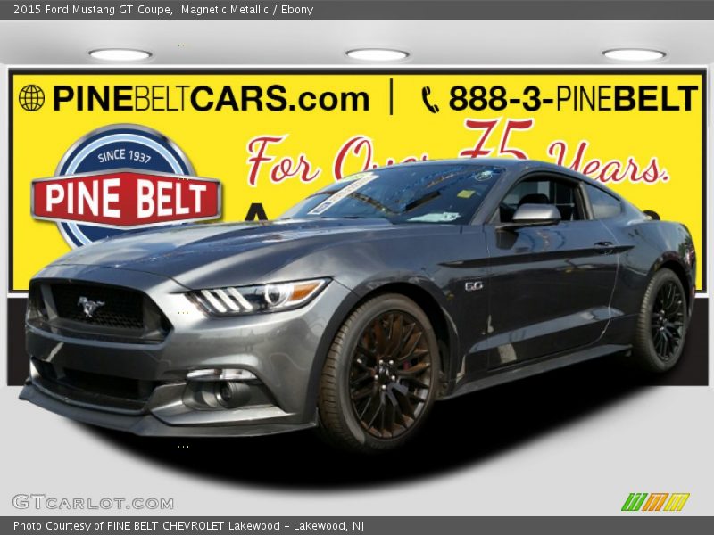 Magnetic Metallic / Ebony 2015 Ford Mustang GT Coupe