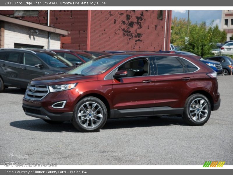  2015 Edge Titanium AWD Bronze Fire Metallic