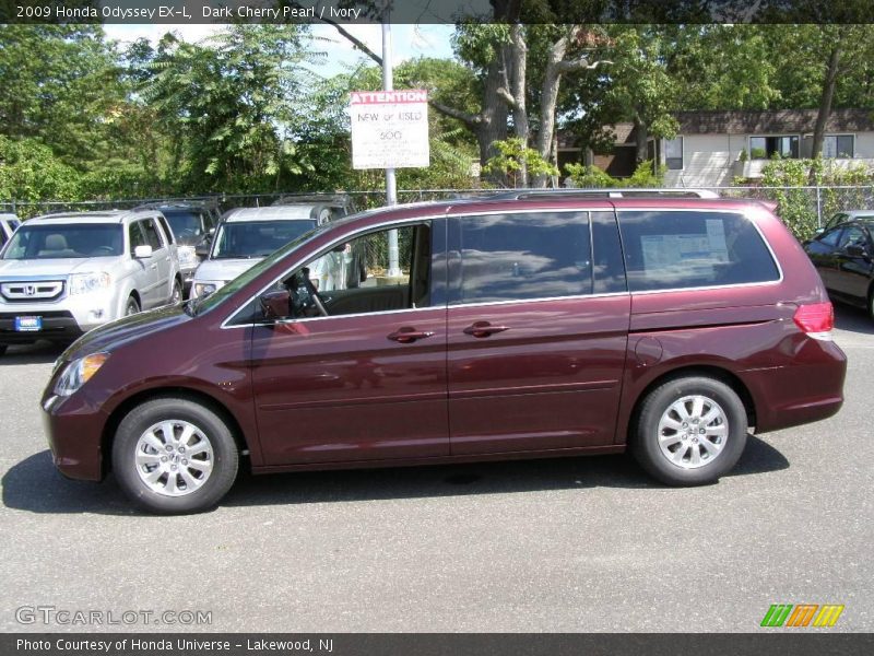 Dark Cherry Pearl / Ivory 2009 Honda Odyssey EX-L
