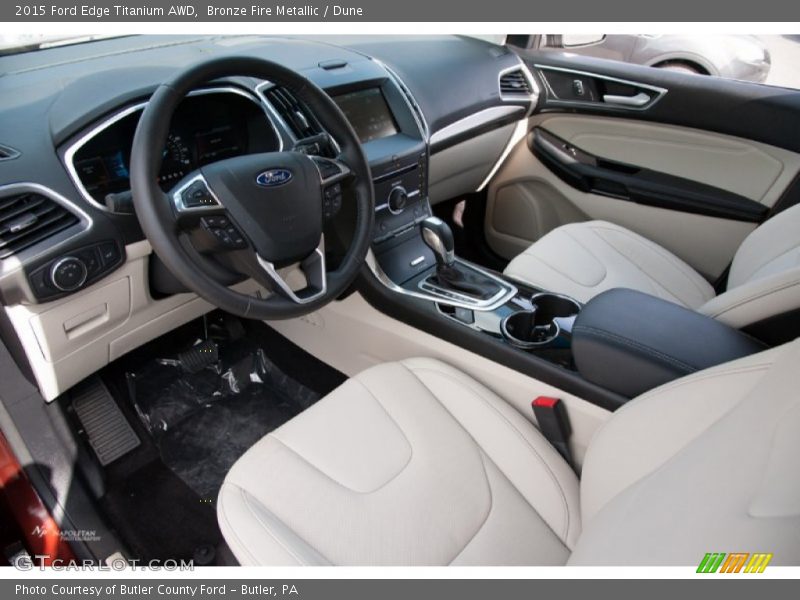  2015 Edge Titanium AWD Dune Interior