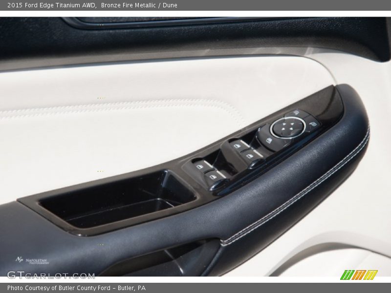 Bronze Fire Metallic / Dune 2015 Ford Edge Titanium AWD