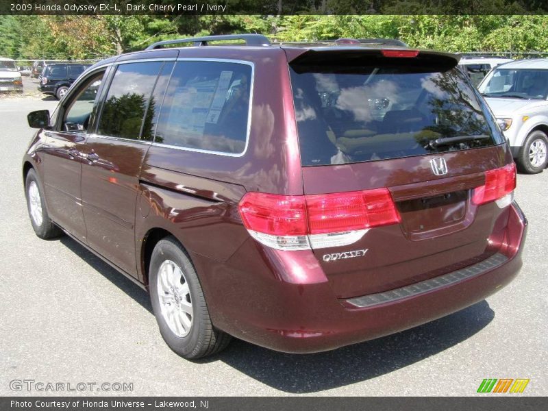 Dark Cherry Pearl / Ivory 2009 Honda Odyssey EX-L