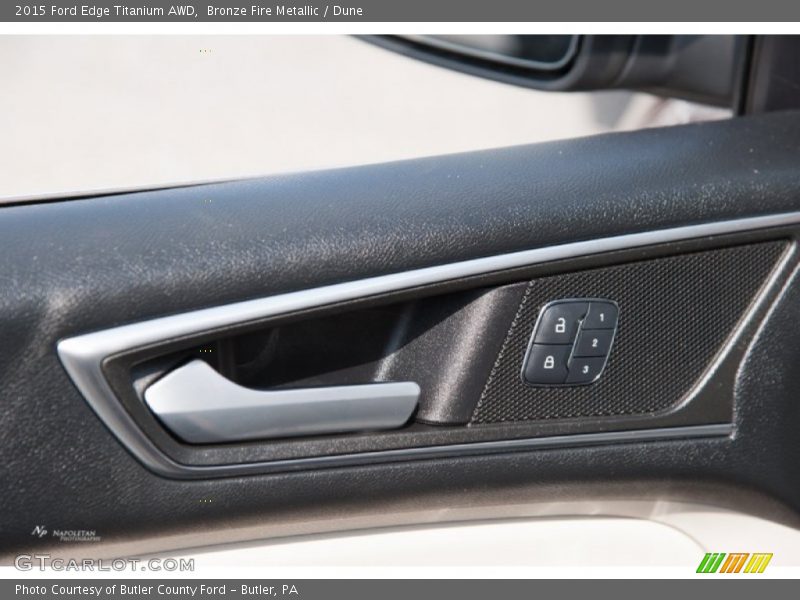 Bronze Fire Metallic / Dune 2015 Ford Edge Titanium AWD