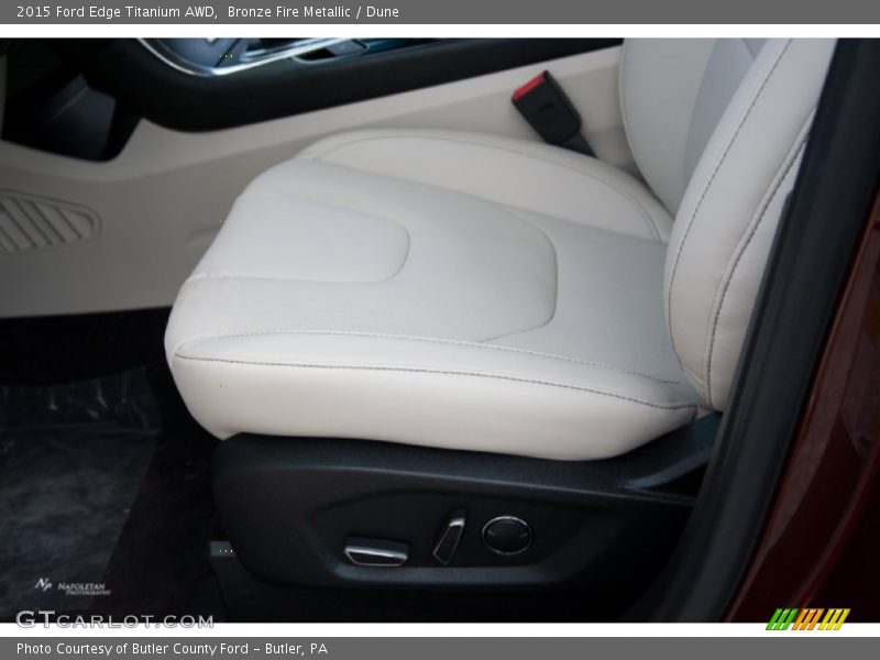 Bronze Fire Metallic / Dune 2015 Ford Edge Titanium AWD