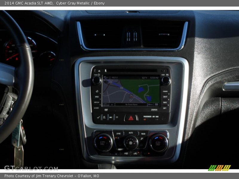 Cyber Gray Metallic / Ebony 2014 GMC Acadia SLT AWD