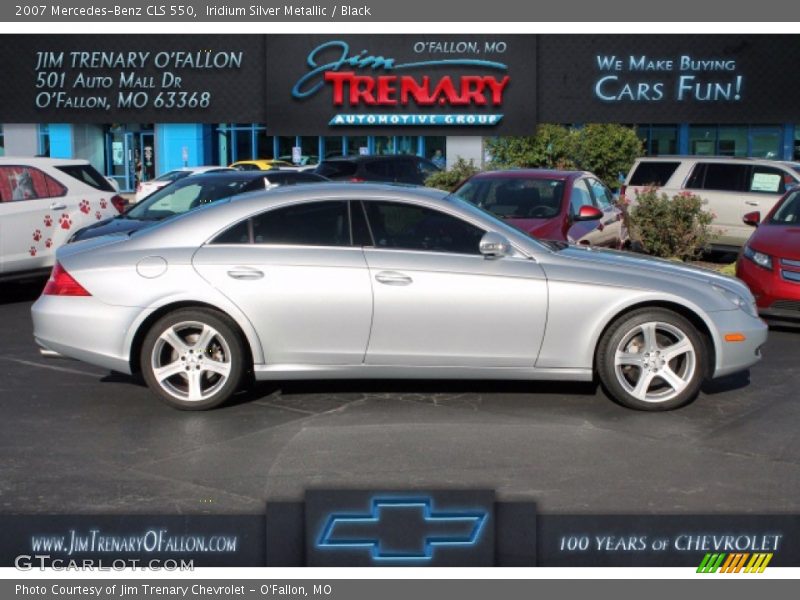 Iridium Silver Metallic / Black 2007 Mercedes-Benz CLS 550