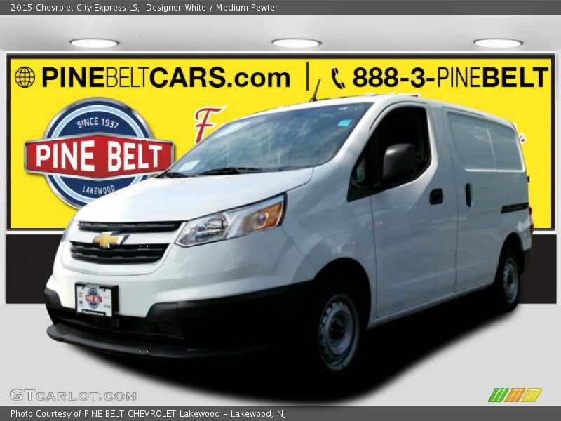 Designer White / Medium Pewter 2015 Chevrolet City Express LS