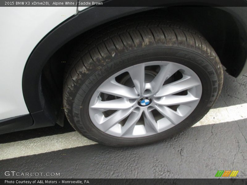 Alpine White / Saddle Brown 2015 BMW X3 xDrive28i