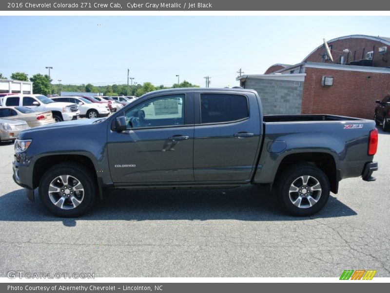 Cyber Gray Metallic / Jet Black 2016 Chevrolet Colorado Z71 Crew Cab