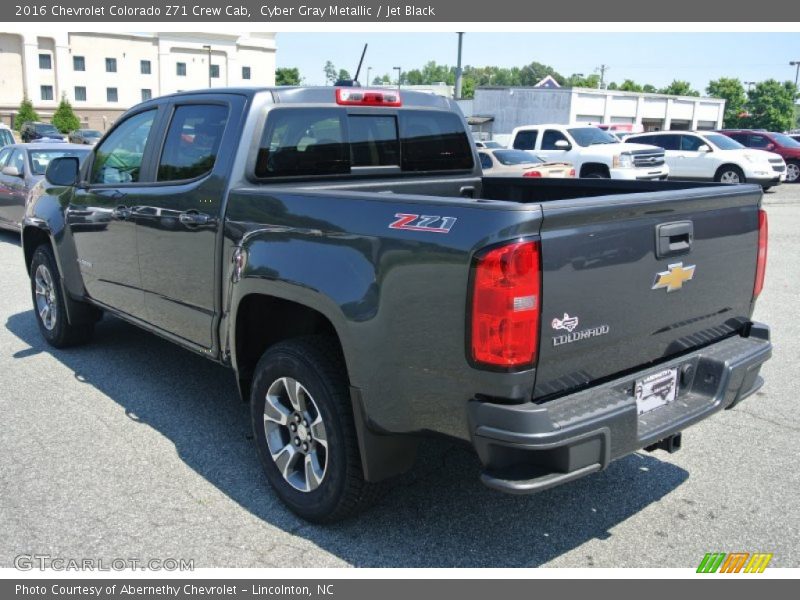 Cyber Gray Metallic / Jet Black 2016 Chevrolet Colorado Z71 Crew Cab
