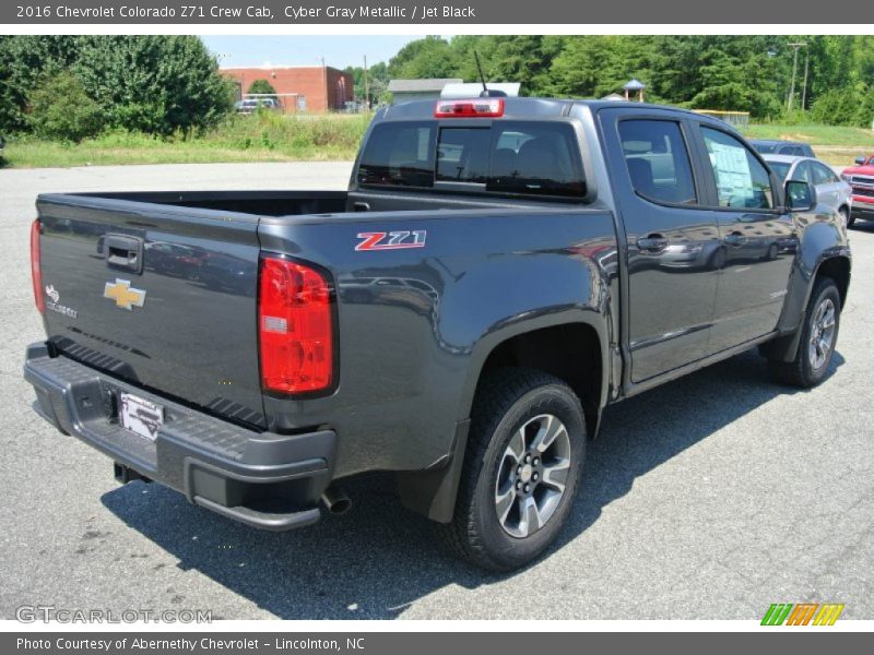 Cyber Gray Metallic / Jet Black 2016 Chevrolet Colorado Z71 Crew Cab