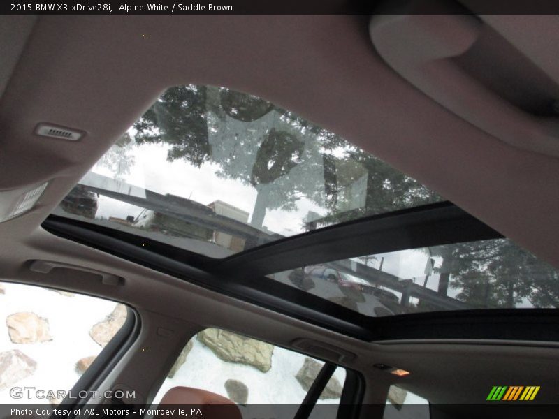 Alpine White / Saddle Brown 2015 BMW X3 xDrive28i