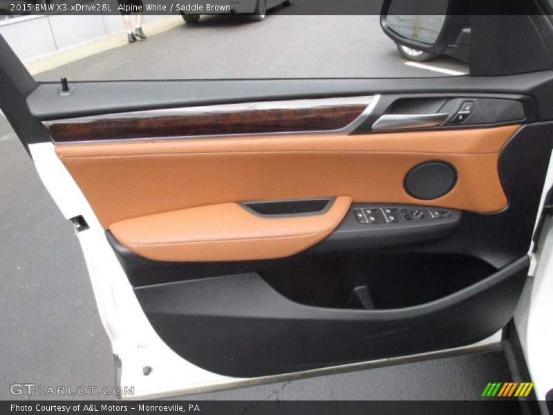 Alpine White / Saddle Brown 2015 BMW X3 xDrive28i
