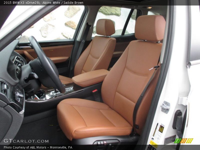 Alpine White / Saddle Brown 2015 BMW X3 xDrive28i