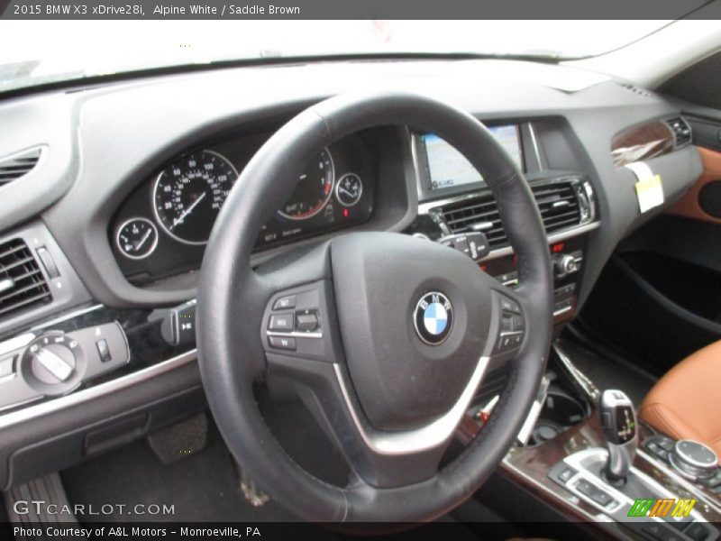 Alpine White / Saddle Brown 2015 BMW X3 xDrive28i