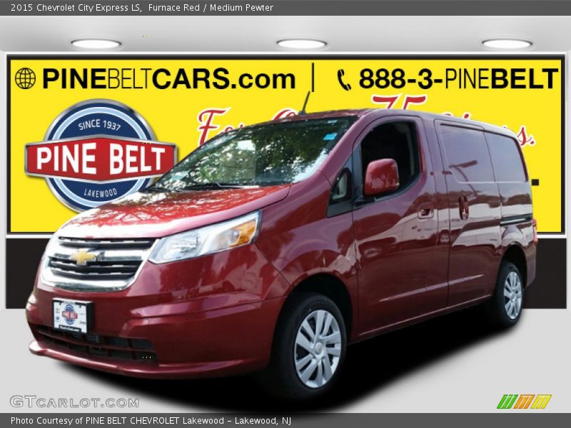 Furnace Red / Medium Pewter 2015 Chevrolet City Express LS