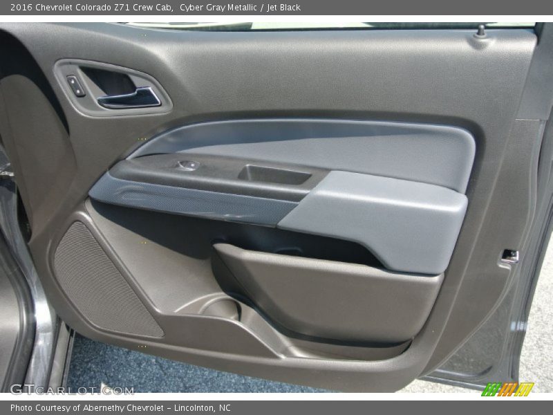 Cyber Gray Metallic / Jet Black 2016 Chevrolet Colorado Z71 Crew Cab