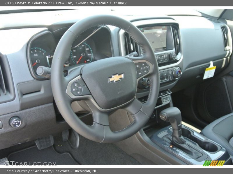 Cyber Gray Metallic / Jet Black 2016 Chevrolet Colorado Z71 Crew Cab