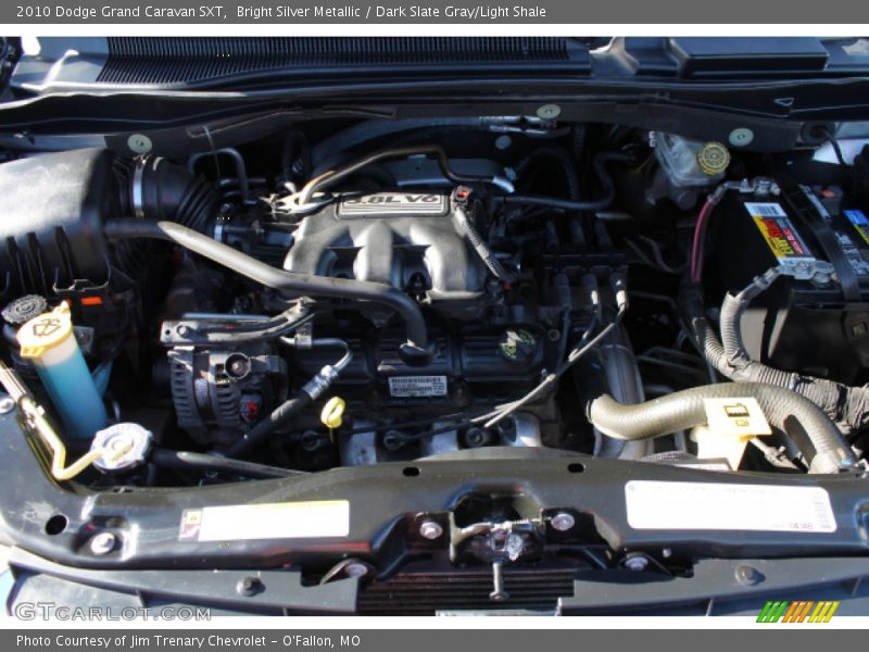 Bright Silver Metallic / Dark Slate Gray/Light Shale 2010 Dodge Grand Caravan SXT