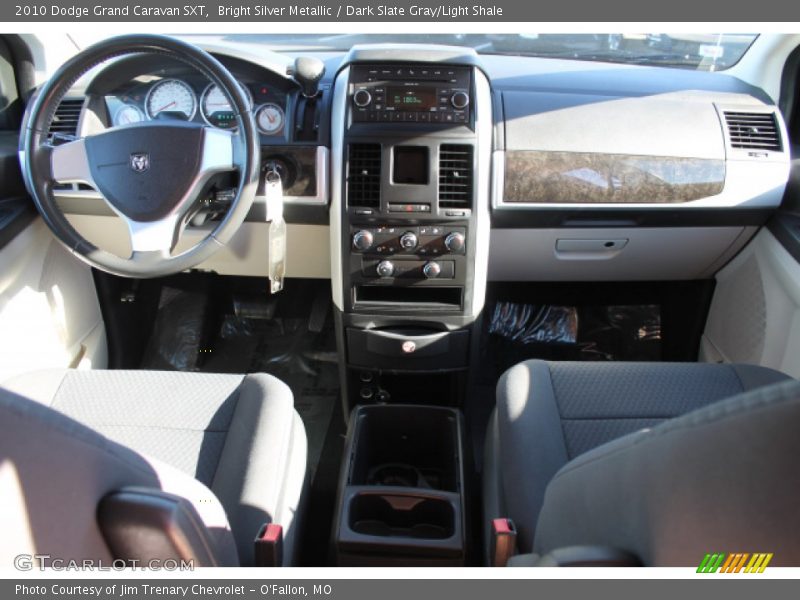 Bright Silver Metallic / Dark Slate Gray/Light Shale 2010 Dodge Grand Caravan SXT