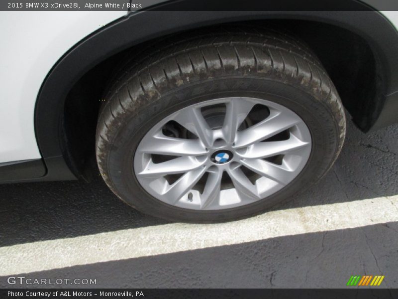 Alpine White / Black 2015 BMW X3 xDrive28i
