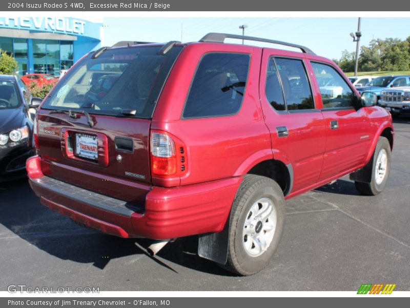Excessive Red Mica / Beige 2004 Isuzu Rodeo S 4WD