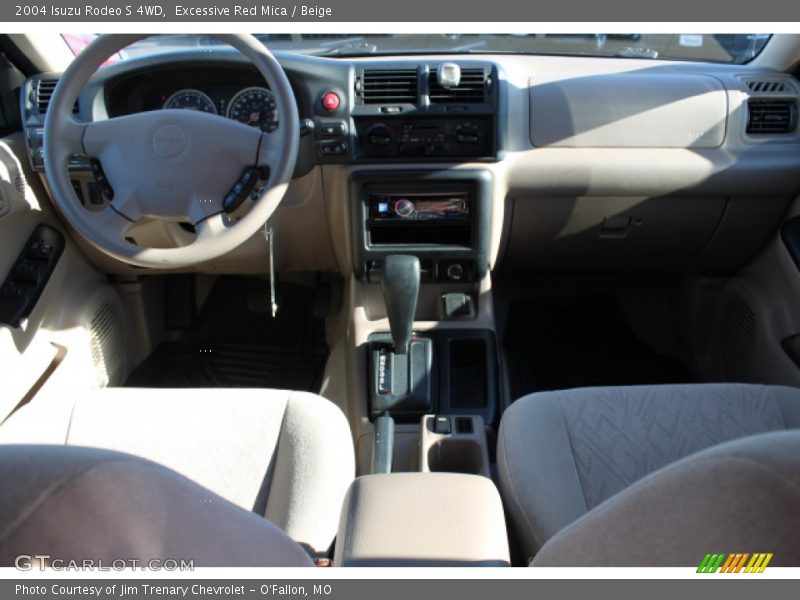 Excessive Red Mica / Beige 2004 Isuzu Rodeo S 4WD