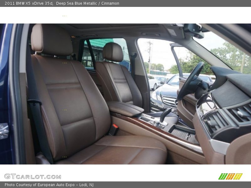 Deep Sea Blue Metallic / Cinnamon 2011 BMW X5 xDrive 35d