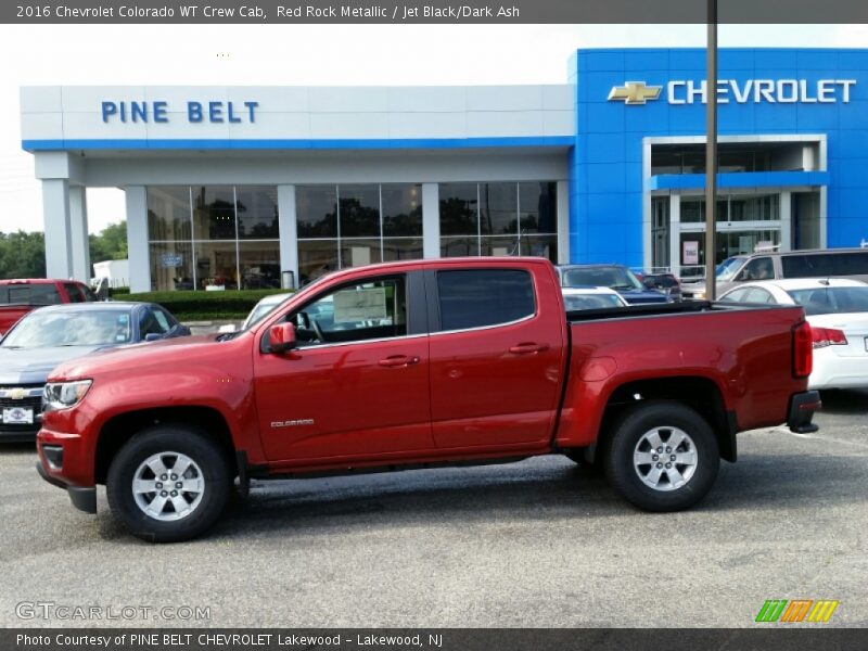 Red Rock Metallic / Jet Black/Dark Ash 2016 Chevrolet Colorado WT Crew Cab