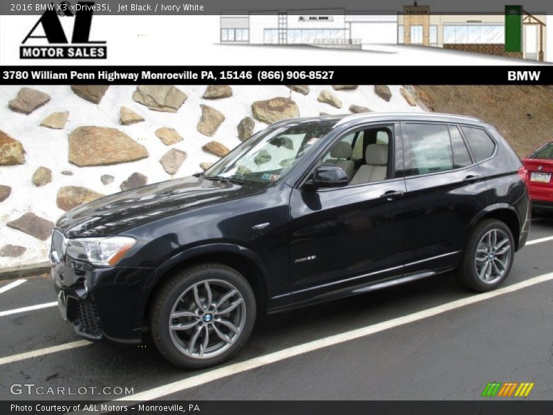 Jet Black / Ivory White 2016 BMW X3 xDrive35i