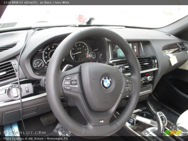 Jet Black / Ivory White 2016 BMW X3 xDrive35i