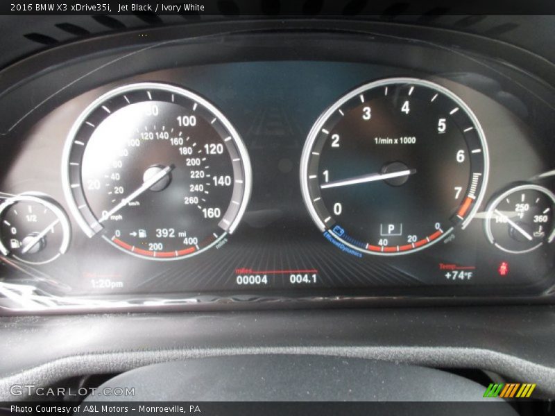 Jet Black / Ivory White 2016 BMW X3 xDrive35i