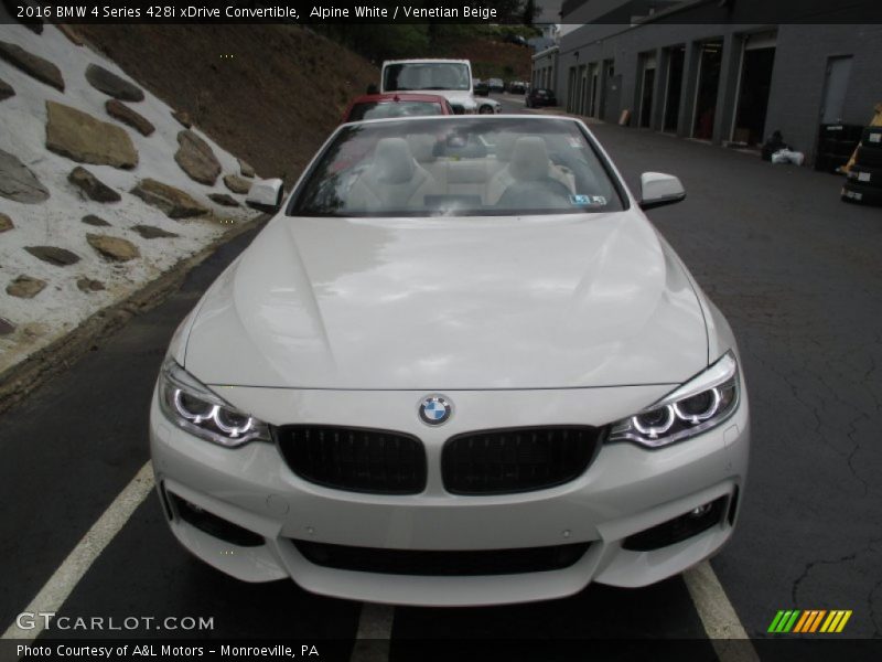 Alpine White / Venetian Beige 2016 BMW 4 Series 428i xDrive Convertible