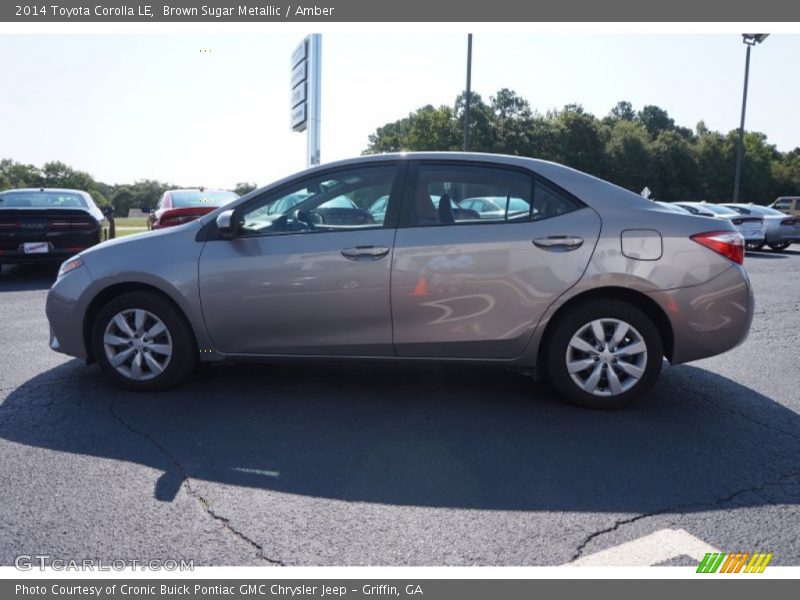 Brown Sugar Metallic / Amber 2014 Toyota Corolla LE