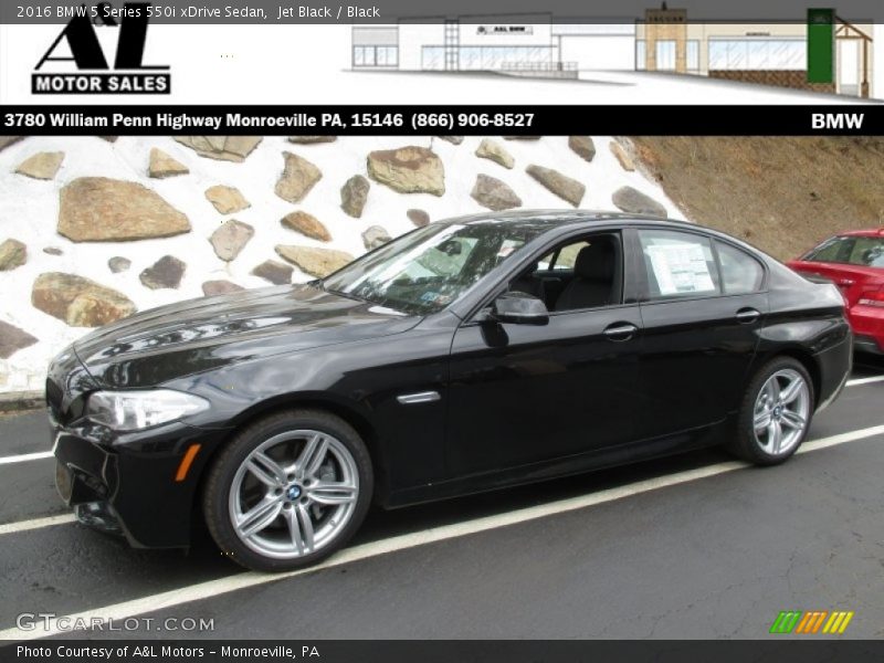 Jet Black / Black 2016 BMW 5 Series 550i xDrive Sedan