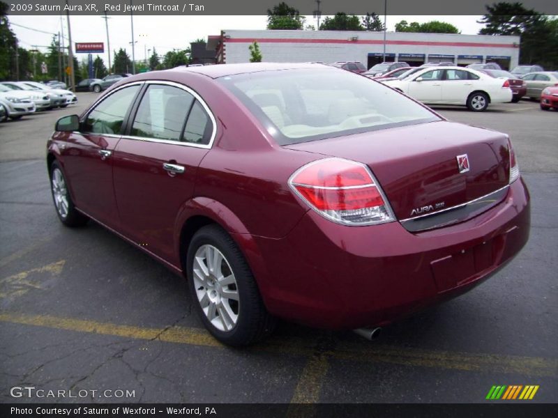 Red Jewel Tintcoat / Tan 2009 Saturn Aura XR
